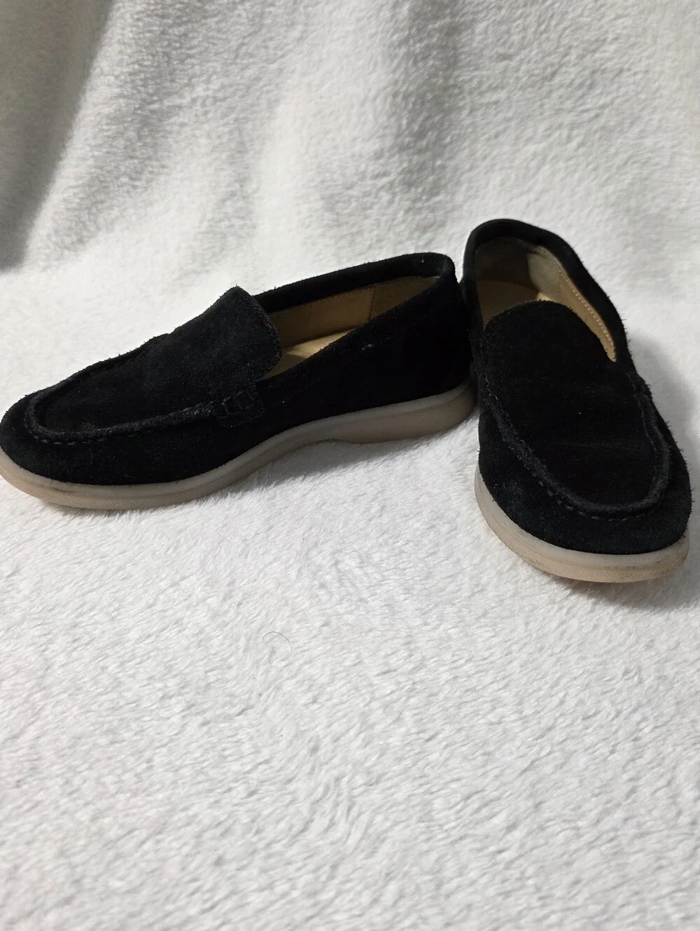 Kids Scarosso Ludovico Black suede loafers US Sz 12 EU Sz 29